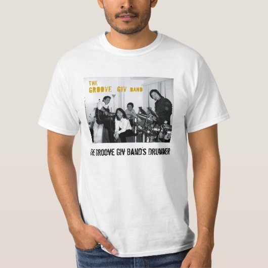 giv_2の溝のGivバンドのボーカリストに溝を作って下さい Tシャツ (正面)