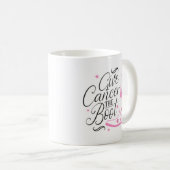 Give Breast Cancer The Boot Pink Ribbon Awareness コーヒーマグカップ (正面右)
