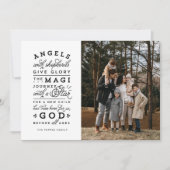 Give glory religious Christmas photo シーズンカード (正面)