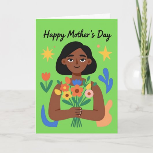 Give Her Flowers Mother's Day Card シーズンカード (正面)