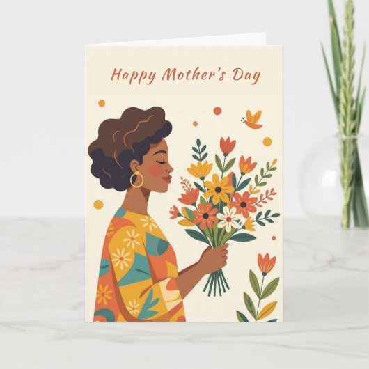 Give Her Flowers Mother's Day Card シーズンカード (正面)