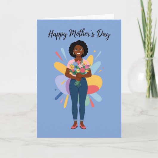 Give Her Flowers Mother's Day Card シーズンカード (正面)