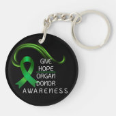 Give Hope Organ Donor Awareness Round Acrylic  キーホルダー (裏面)