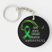 Give Hope Organ Donor Awareness Round Acrylic  キーホルダー (正面)