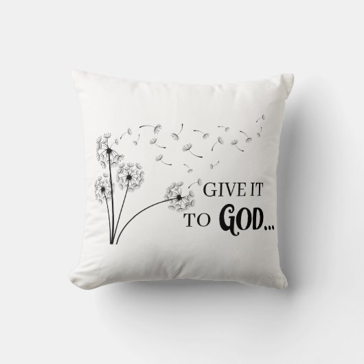 Give It To God Dandelion  クッション (正面)