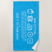 Give it to your mom 4 ビーチタオル (正面)