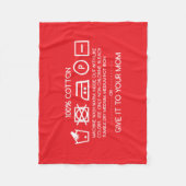 Give it to your mom 4 フリースブランケット (正面)