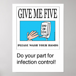 Give Me Five handwashing poster ポスター