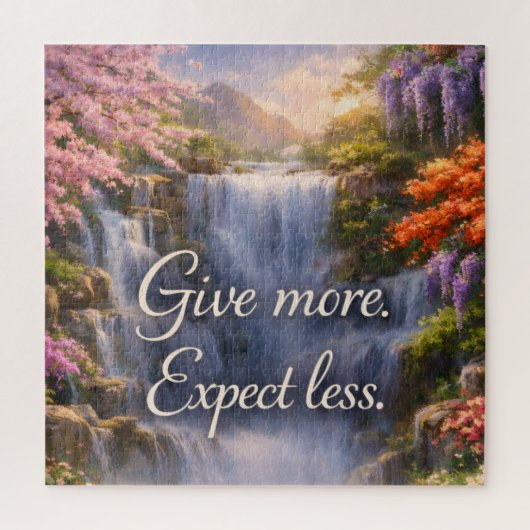 Give More. Expect Less Inspirational Christian ジグソーパズル (縦)