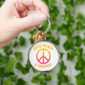 'Give Peace a Chance' Keychain キーホルダー (手)
