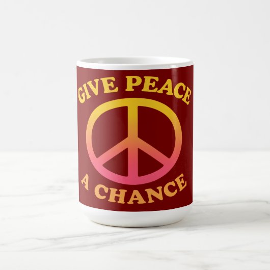 'Give Peace a Chance' Mug コーヒーマグカップ (中央)
