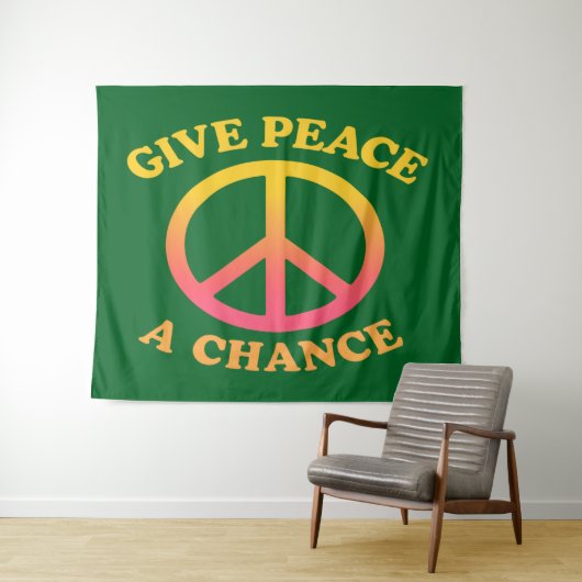 'Give Peace a Chance' Tapestry タペストリー (インサイチュ(横))
