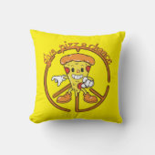 GIVE PIZZA A CHANCE funny pizza pun gift idea      クッション (正面)