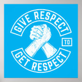 Give Respect To Get Respect MC Biker Inspirational ポスター (正面)