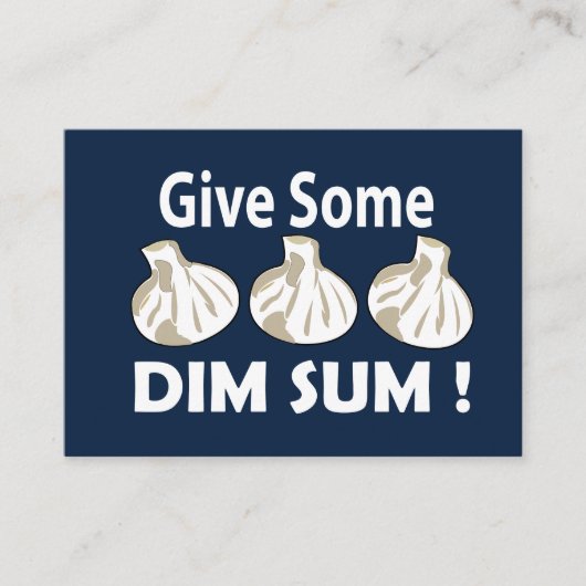 Give Some Dim Sum Restaurant 名刺 (正面)