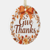 Give Thanks セラミックオーナメント (右)