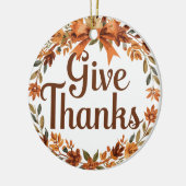 Give Thanks セラミックオーナメント (左)