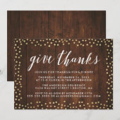 Give Thanks | ハロウィンパーティーのお誘い 招待状 (正面/裏面)