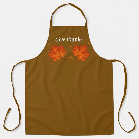 Give Thanks Autumn Apron エプロン (正面)