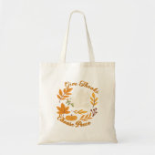 'Give Thanks, Choose Peace' Budget Tote Bag トートバッグ (正面)