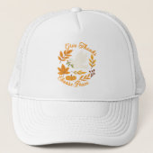 'Give Thanks, Choose Peace' Hat キャップ (正面)