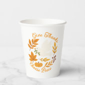 'Give Thanks, Choose Peace' Paper cup 紙コップ (裏面)