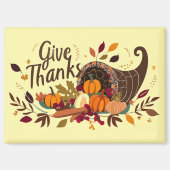 Give Thanks Cornucopia Magnet マグネット (正面)