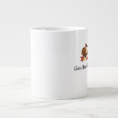 Give Thanks Eat Pie Repeat Funny Thanksgiving ジャンボコーヒーマグカップ (正面)