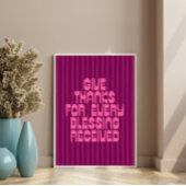 Give Thanks for Every Blessing Received ポスター