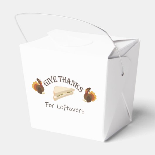 Give Thanks For Leftovers フェイバーボックス (裏面サイド)