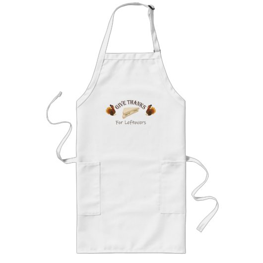 Give Thanks For Leftovers ロングエプロン (正面)