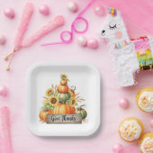 Give Thanks Harvest Gathering ペーパープレート (パーティー)