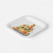 Give Thanks Harvest Gathering ペーパープレート (傾斜あり)