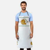 Give Thanks Pumpkin Harvest All-Over Print Apron エプロン (着用した状態)