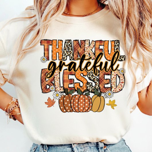 Give Thanks T-Shirt | Floral Fall Coquette Shirt Tシャツ