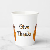 Give Thanks Thanksgiving  紙コップ (左)
