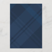 Give thanks Thanksgiving dinner navy plaid メニュー (裏面)