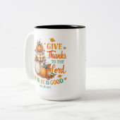 Give Thanks To... ツートーンマグカップ (正面左)