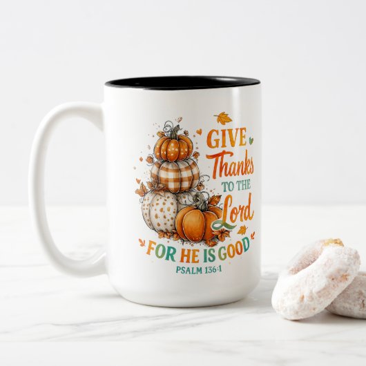 Give Thanks To... ツートーンマグカップ (ドーナツ)