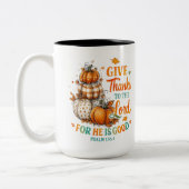 Give Thanks To... ツートーンマグカップ (左)