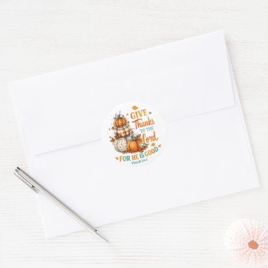 Give Thanks To...  ラウンドシール (封筒)