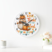 Give Thanks To...  ラージ壁時計 (ホーム)