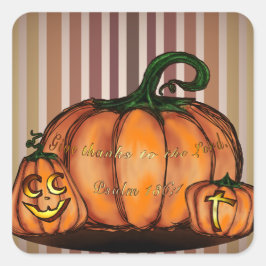 Give Thanks to the Lord スクエアシール