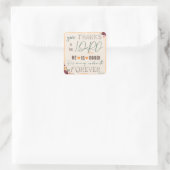 Give Thanks To The Lord Autumn Harvest Fall    スクエアシール (バッグ)