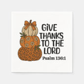 Give Thanks to the Lord Fall  スタンダードカクテルナプキン (正面)
