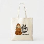 Give Thanks to the Lord Fall  トートバッグ (正面)
