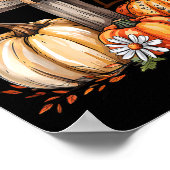 Give Thanks To The Lord Fall Pumpkin Thanksgiving ポスター (角)