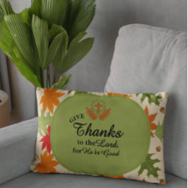 Give Thanks to the Lord | Personalized Fall アクセントクッション