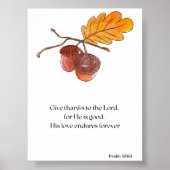 Give Thanks To the Lord Print ポスター (正面)