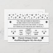 Give the Gift of Clean Air シーズンポストカード (正面/裏面)